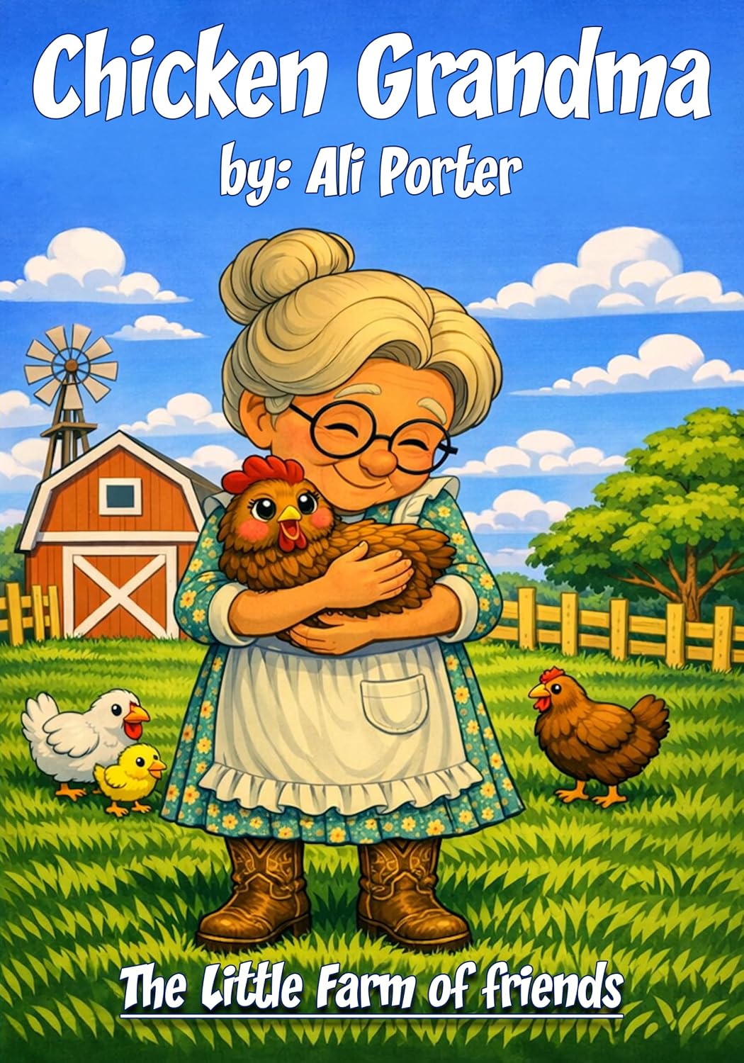 Chicken Grandma: The Little Farm of Friends, book cover by Ali Porter
