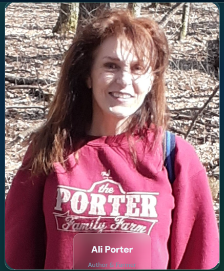 Ali Porter, author and farmer at the Porter Family Farm in Wisconsin